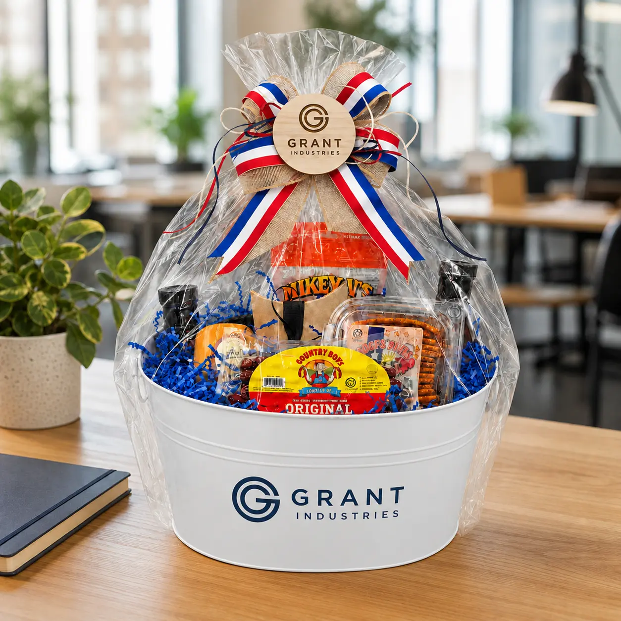 Custom branded Texas corporate gift packaging